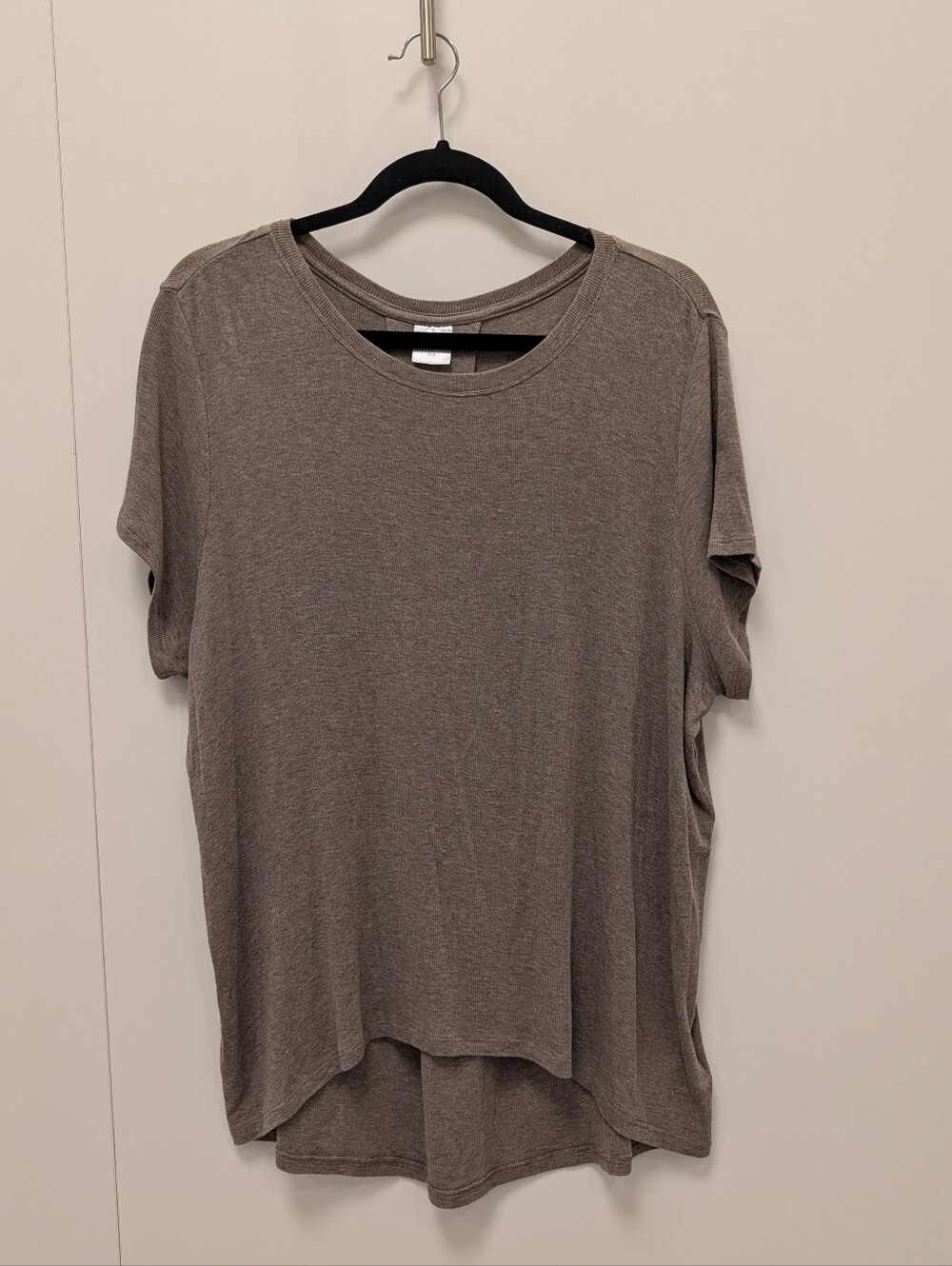 Athleta Short Sleeve Tunic Top In Heathered Brown